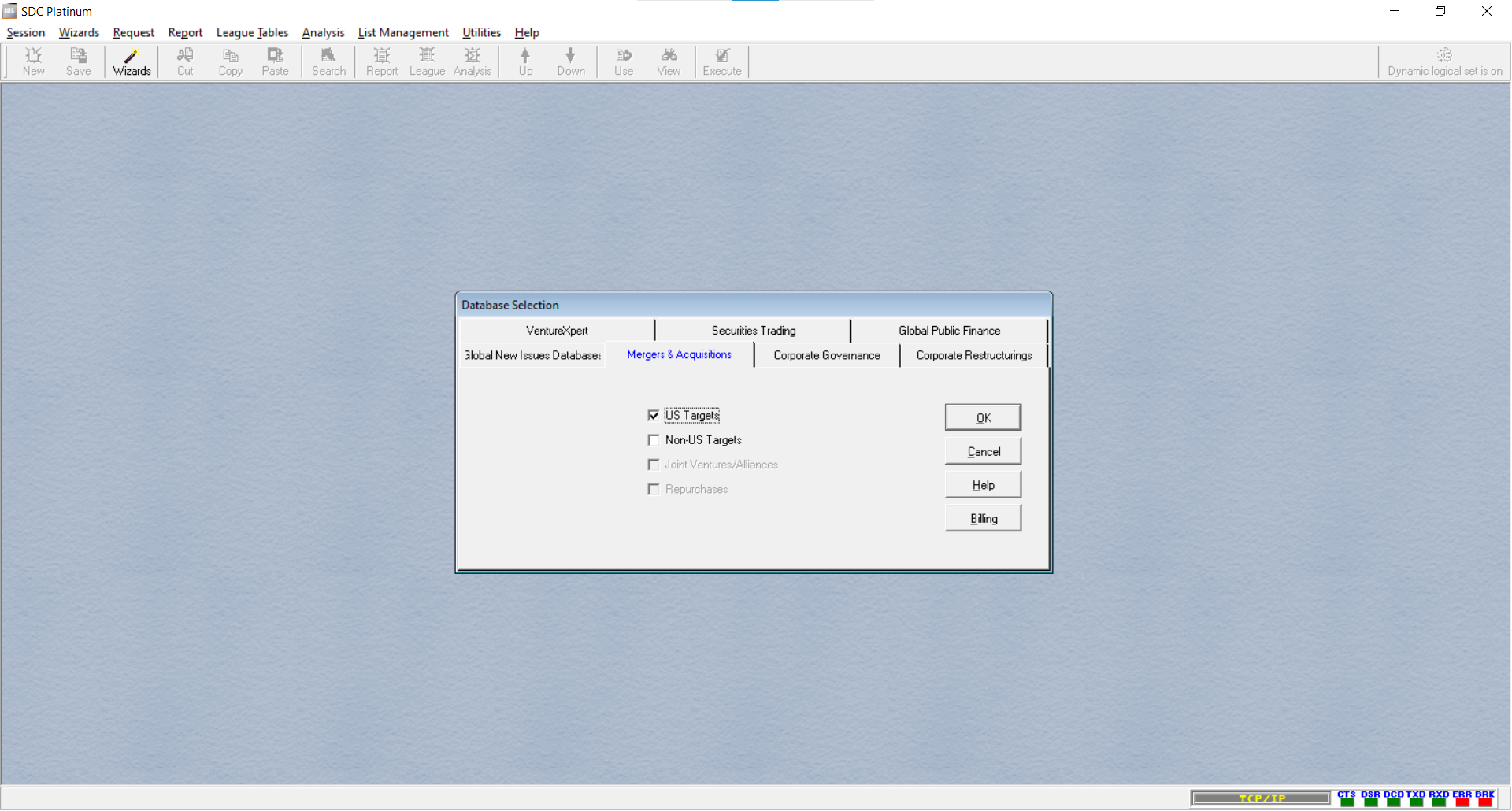 sdc_database_selection